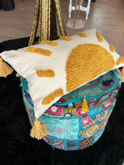 Boho sun pillow