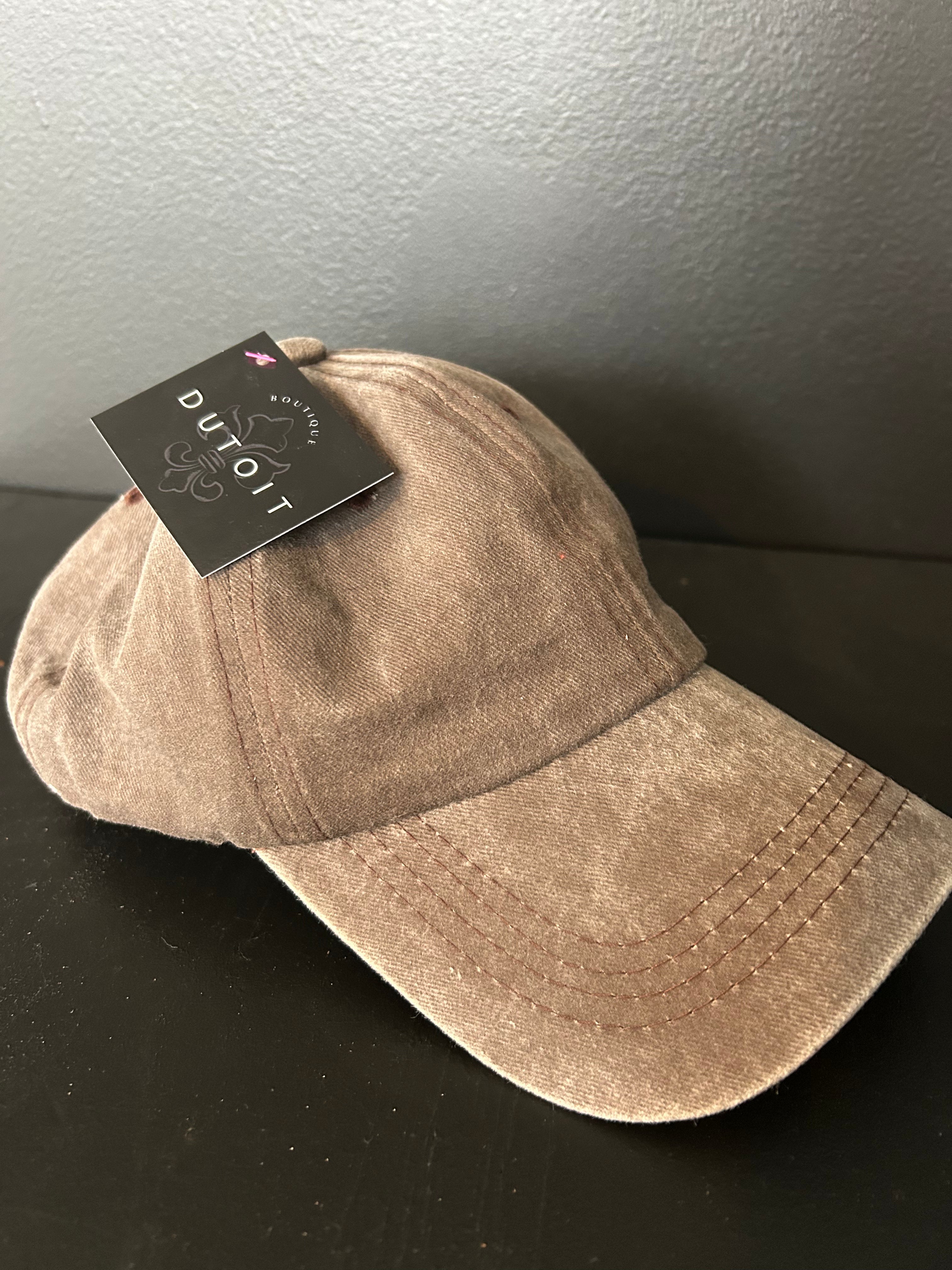 Brown women’s baseball cap
