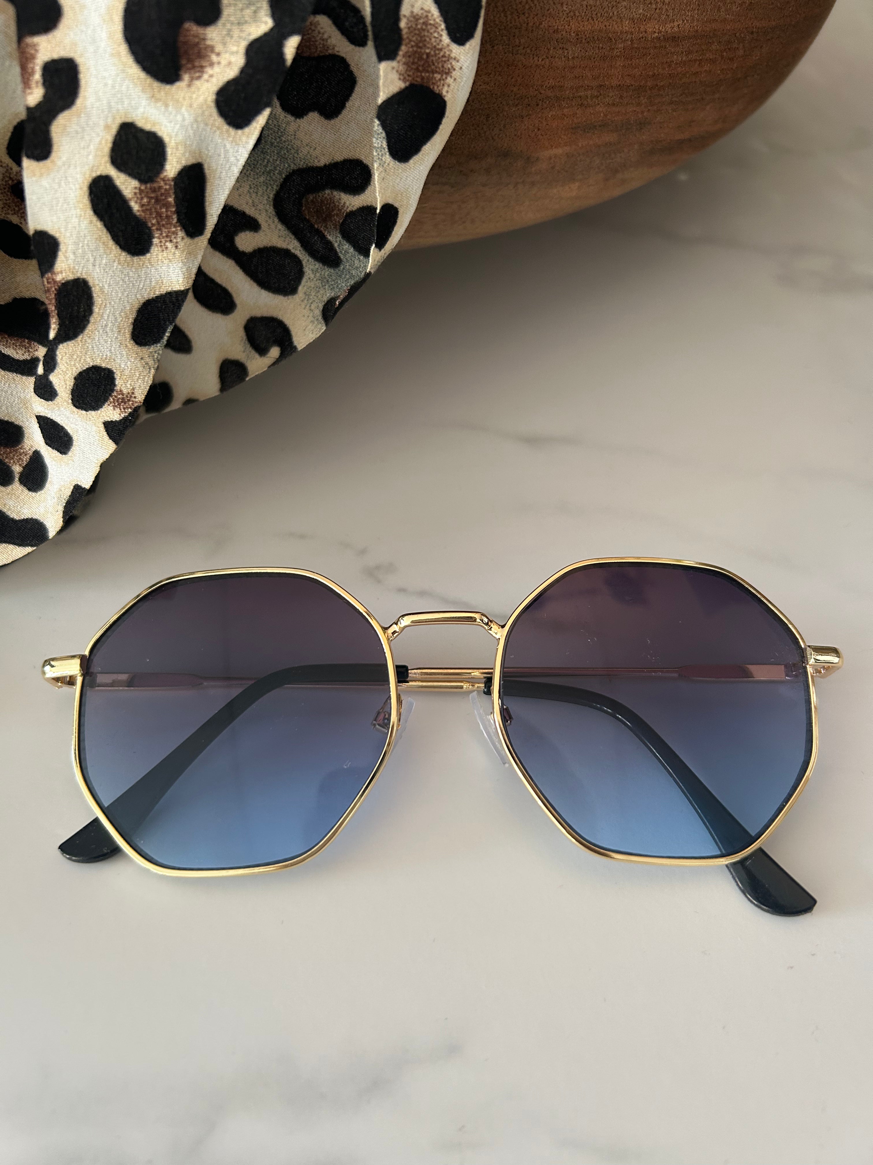 Aubrey blue sunshades